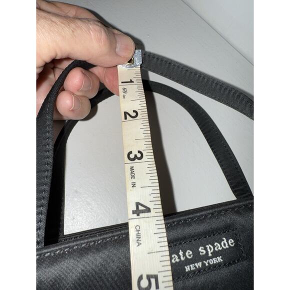Kate Spade Vtg Black Satin Evening Bag Formal Chic Classic Preppy Wedding Iconic - Picture 9 of 11